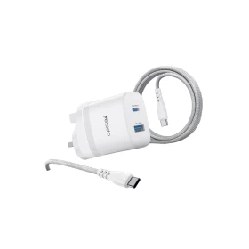 YESIDO QUICK GaN CHARGER YC156 45W + FAST CHARGING DATA CABLE